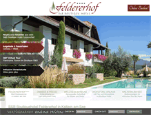 Tablet Screenshot of feldererhof.com