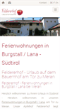 Mobile Screenshot of feldererhof.net
